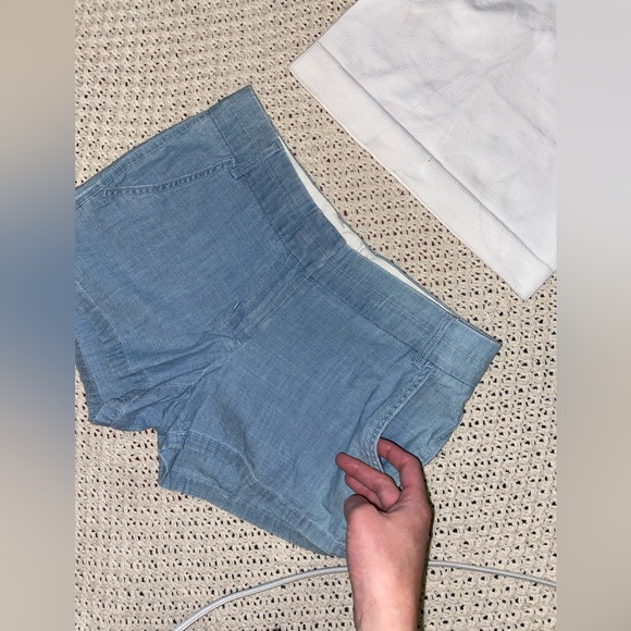 Cute Cropped J Crew Blue Shorts size 0 - Picture 4 of 6